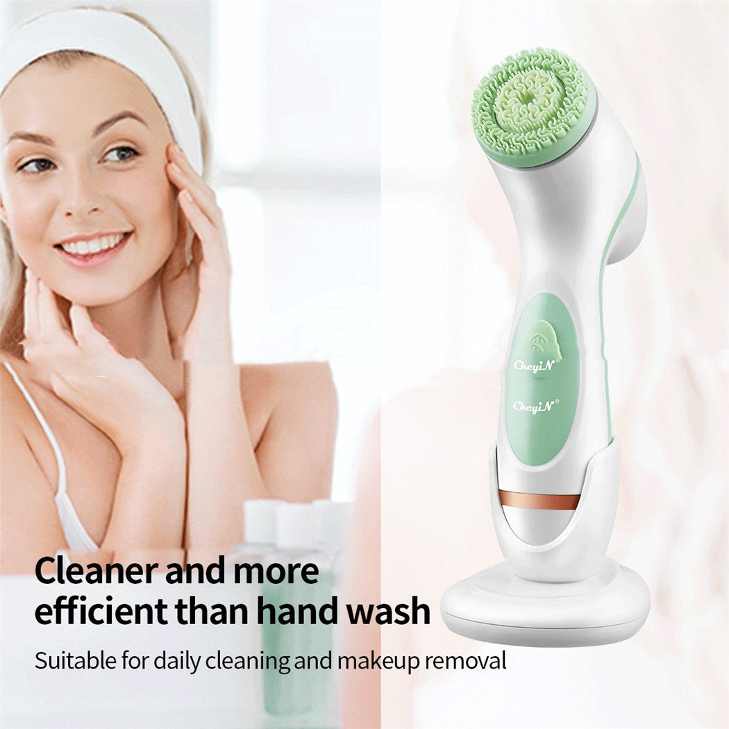 💖🧼 3-in-1 Multifunctional Silicone Facial Cleansing Instrument | Face, Neck & Eye SPA Care Device