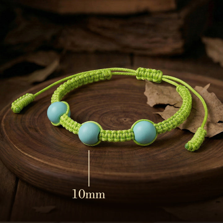Chinese Herbal Metal Bead Bracelet – Lightweight Traditional Style Jewelry