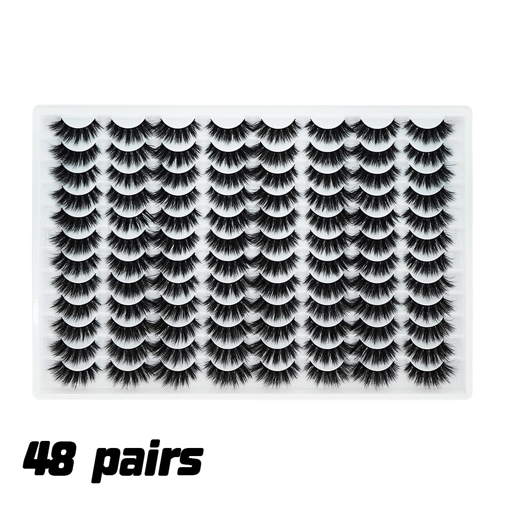 👁️✨ 3D False Eyelashes – Multi-Layered Realistic Soft & Comfortable Reusable Lashes