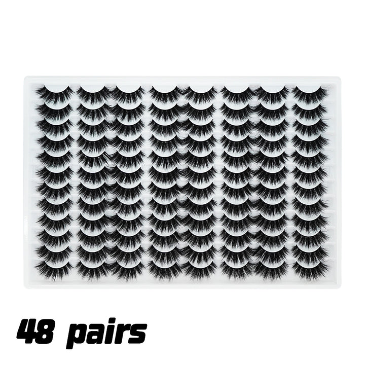 👁️✨ 3D False Eyelashes – Multi-Layered Realistic Soft & Comfortable Reusable Lashes