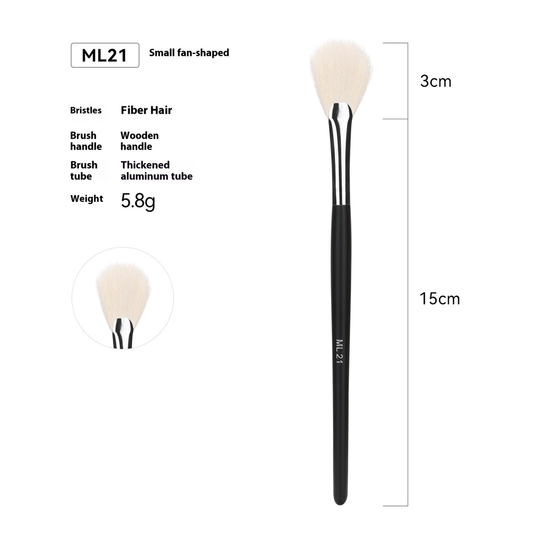🖌️ 32-Piece Professional Makeup Brush Set – Wooden Handle Brushes with Leather Storage Bag 💄✨