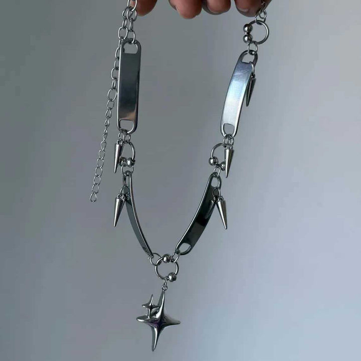 Y2K Gothic Punk Necklace – Women’s Statement Star Pendant Jewelry