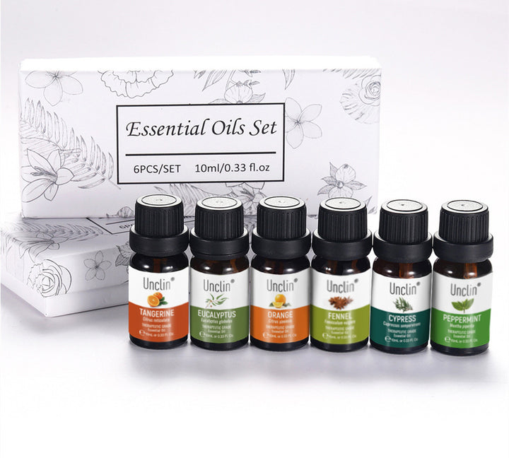 ✨ 10ml Six-Piece Aromatherapy Essential Oil Set — Natural Botanical Collection 🌿💧