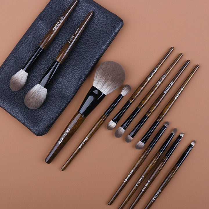 ✨ 12-Piece Portable Super Soft Makeup Brush Set — Full Beauty Kit 💄