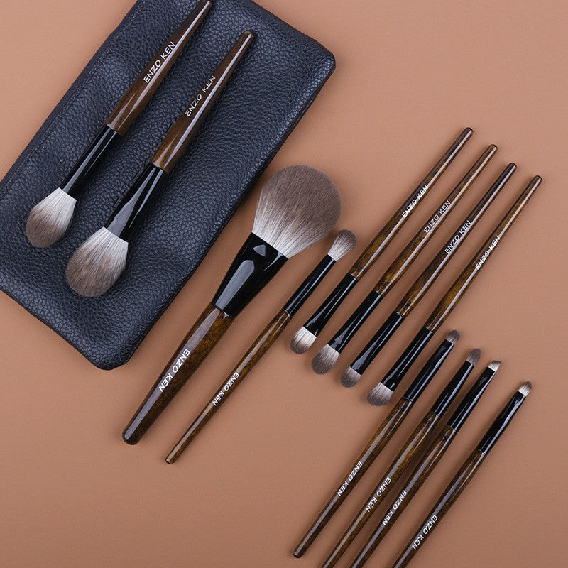 ✨ 12-Piece Portable Super Soft Makeup Brush Set — Full Beauty Kit 💄