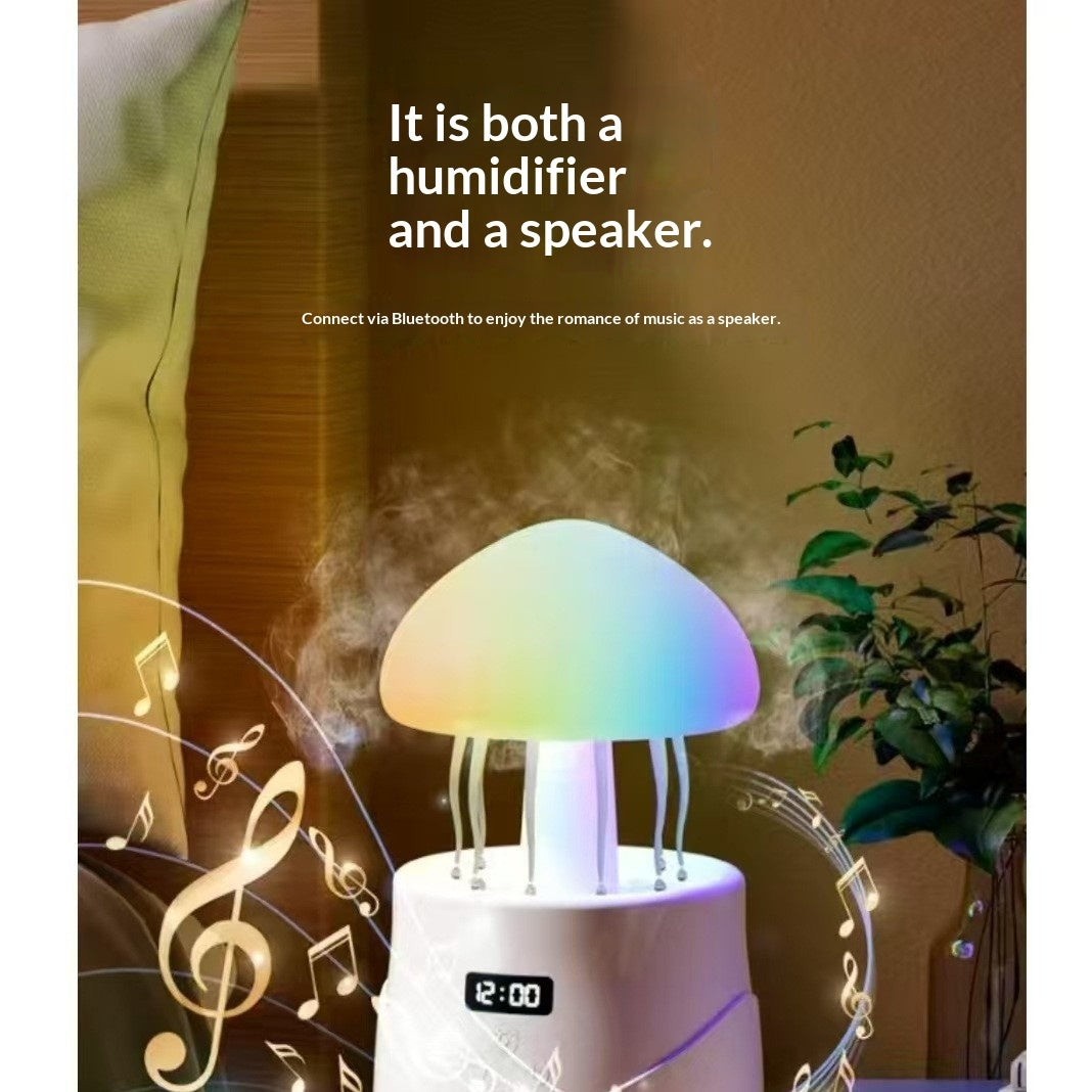 🪼💧 Jellyfish Humidifier | Bluetooth White Noise Speaker + RGB Ambient Light ✨