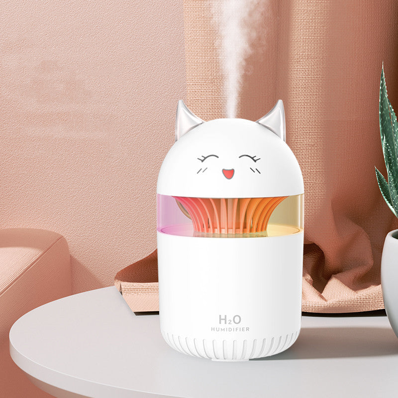 🐱💧 Cute Pet Humidifier | Silent Desktop Mist with Night Light 🌙✨