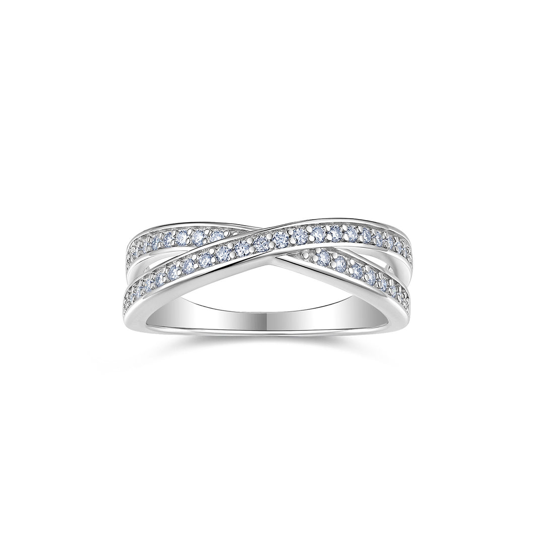 💍 Moissanite Minimalist Ring – Platinum-Plated S925 Silver (3g, Sizes 5–9) 💍