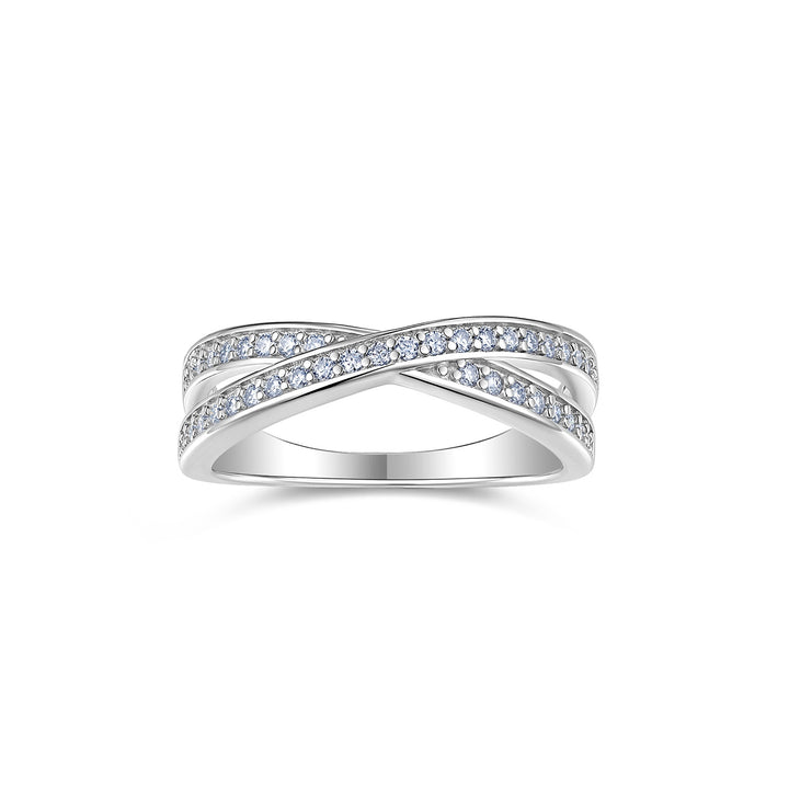 💍 Moissanite Minimalist Ring – Platinum-Plated S925 Silver (3g, Sizes 5–9) 💍