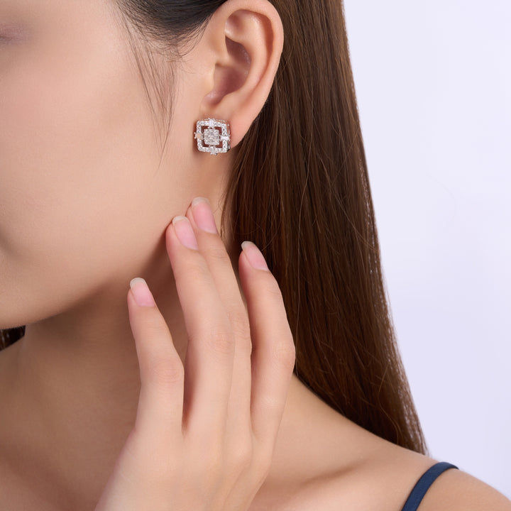 Luxury Minimalist Unisex Moissanite Stud Earrings