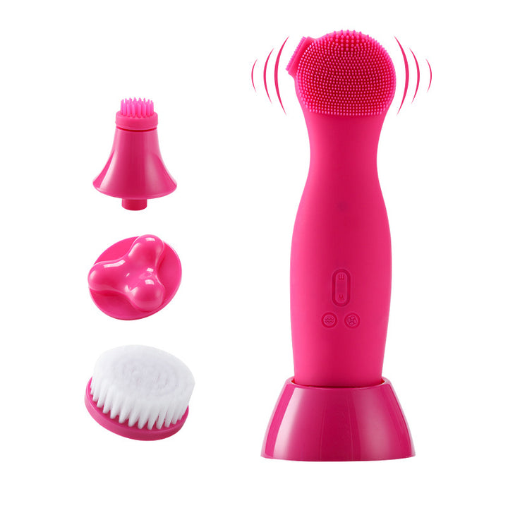 🧼💗 Electronic Facial Cleansing Brush | Sonic Pore Cleaning & Massage Device