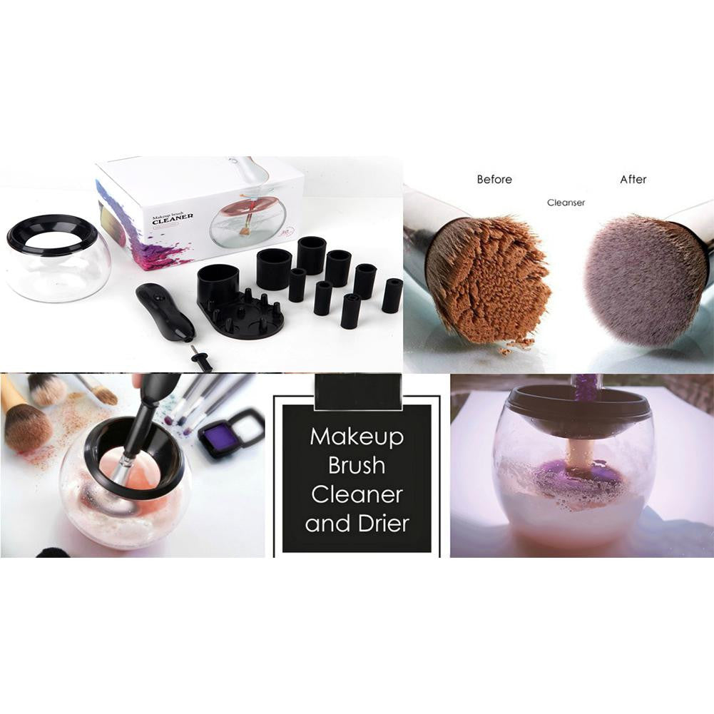✨ Makeup Brush Cleaner & Dryer — 360° Deep Clean Machine 💄🧼⚡