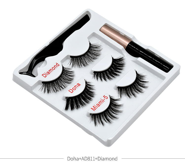 🧲👁️ Magnetic False Eyelashes – Handmade High-Grade Fiber Lash Set