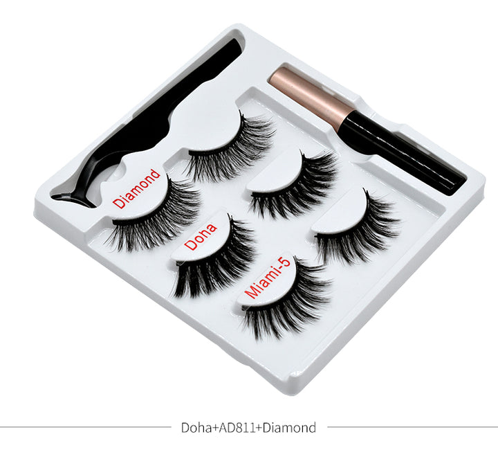 🧲👁️ Magnetic False Eyelashes – Handmade High-Grade Fiber Lash Set