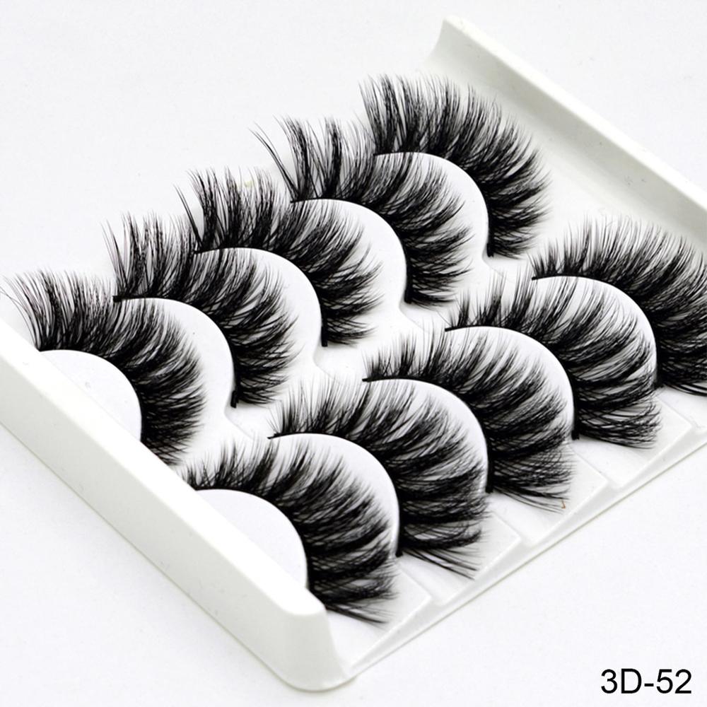 👁️✨ Handmade Chemical Fiber False Eyelashes – Thick 3D Volume Lash Set (Mixed Styles)