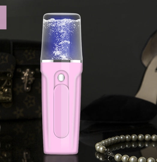 💧📱 Facial Moisturizing Beauty Apparatus | Nano Mist Sprayer with Power Bank