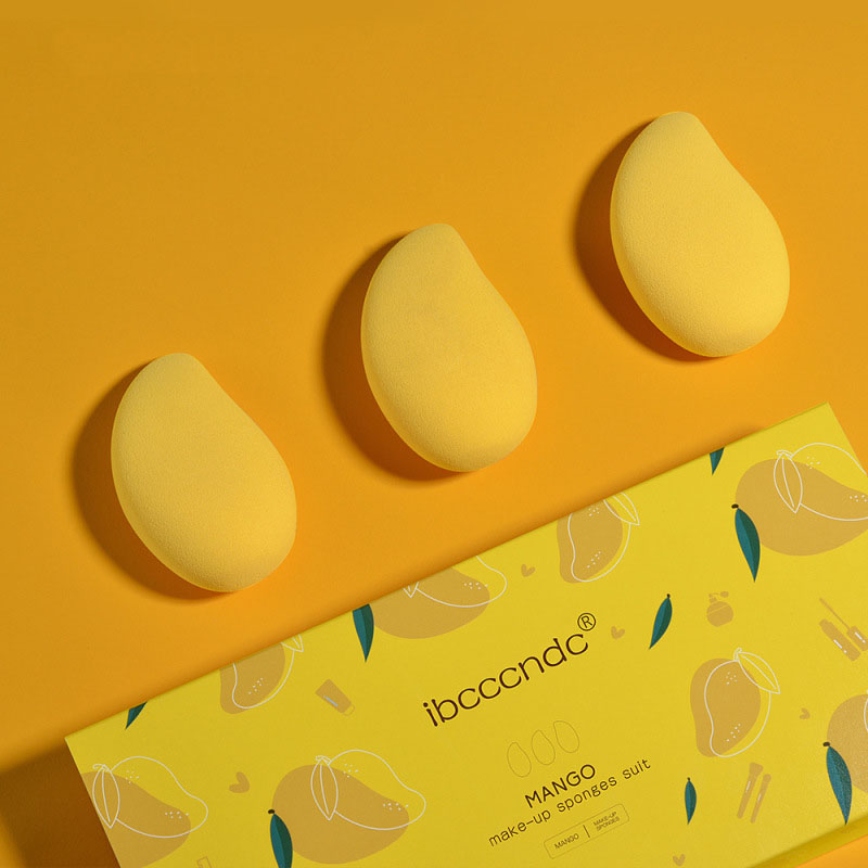 🥭💄 Little Mango Makeup Egg Set – Creative Soft Beauty Sponge (3PCS Wet & Dry Blender)