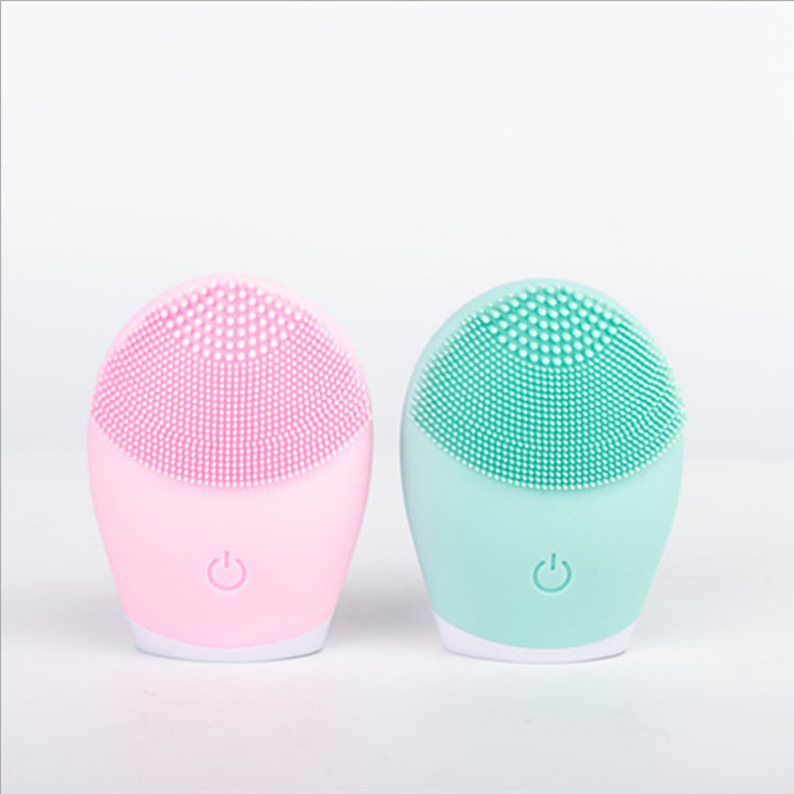 💖🧼 Electric Ultrasonic Silicone Facial Cleanser | Deep Cleansing & Oil Control Device
