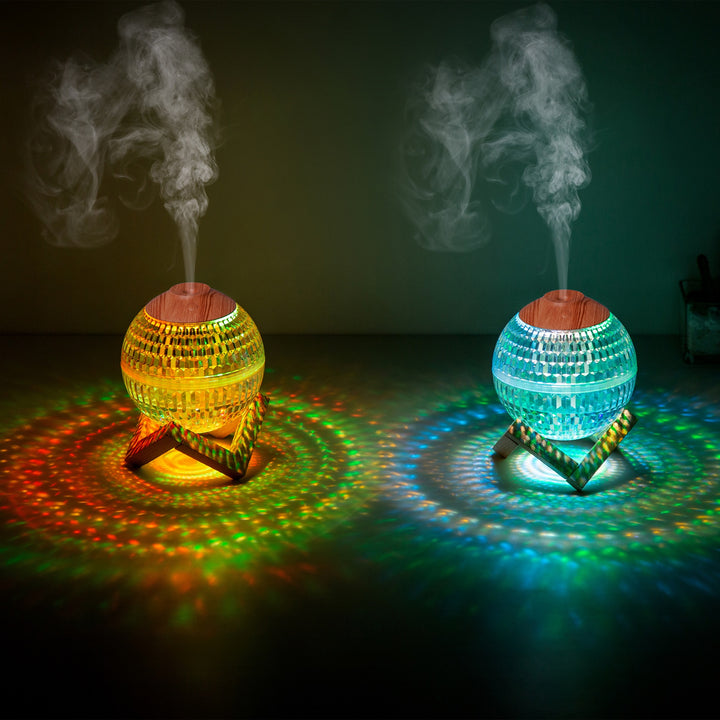 🔮💧 Crystal Ball Humidifier | RGB Colorful Mini Silent Ultrasonic Mist Diffuser ✨