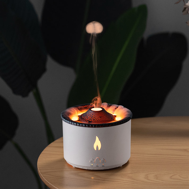 🔥🌊 Jellyfish Flame & Blue Volcano Humidifier | Aroma Diffuser with Remote Control ✨