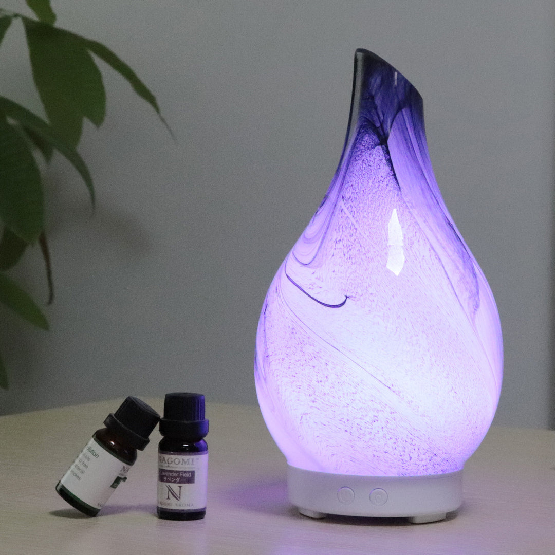 🌈💧 Living Room Ultrasonic 7-Color Humidifier | Glass Vase Aroma Diffuser ✨🌿
