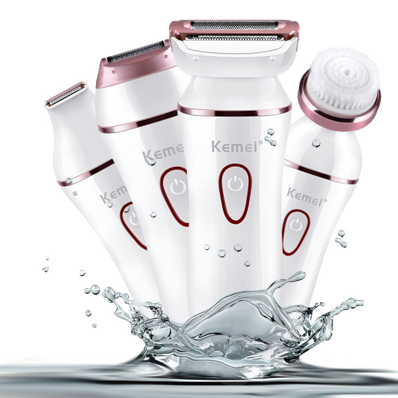 🧼💖 Kemei Professional Electric Facial Cleansing Brush Set | Beauty & Skincare Device