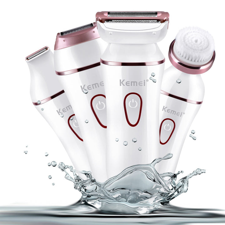 🧼💖 Kemei Professional Electric Facial Cleansing Brush Set | Beauty & Skincare Device