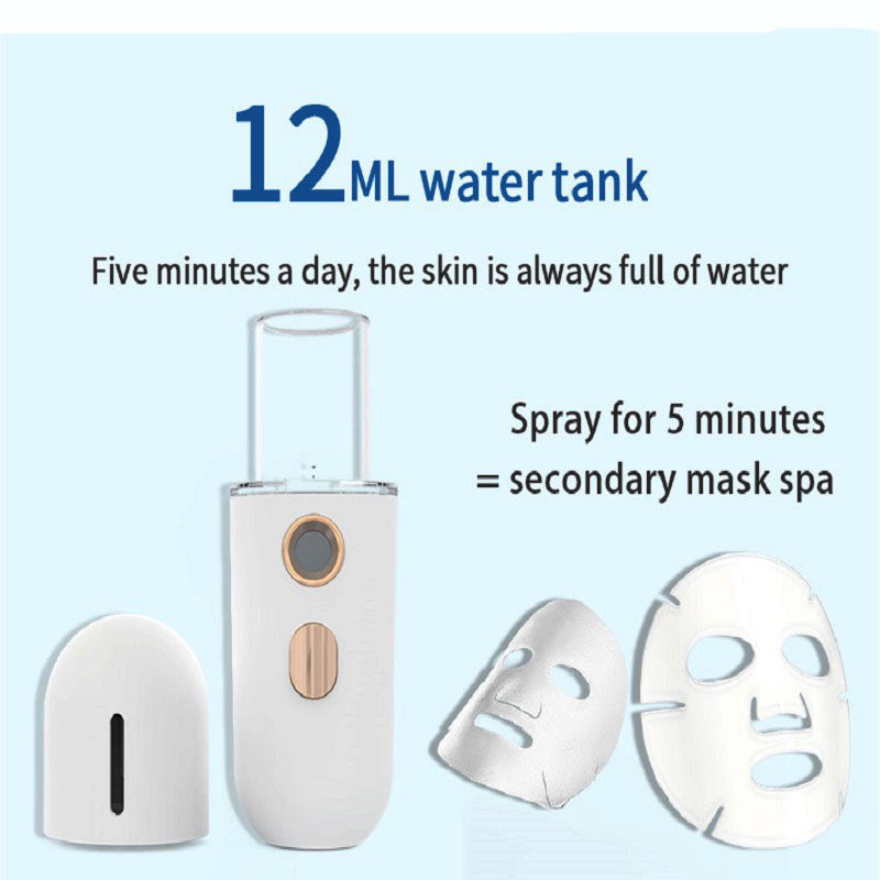💧💆‍♀️ Mini Facial Steamer | Portable Skin Moisturizer