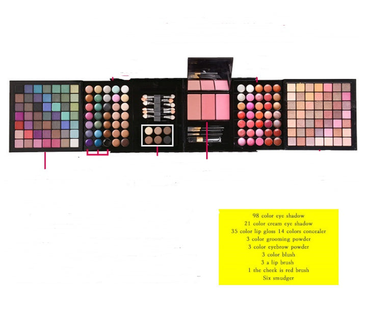✨ 177-Color Deluxe Eyeshadow & Bronzing Palette – All-in-One Makeup Set (White Edition) ✨