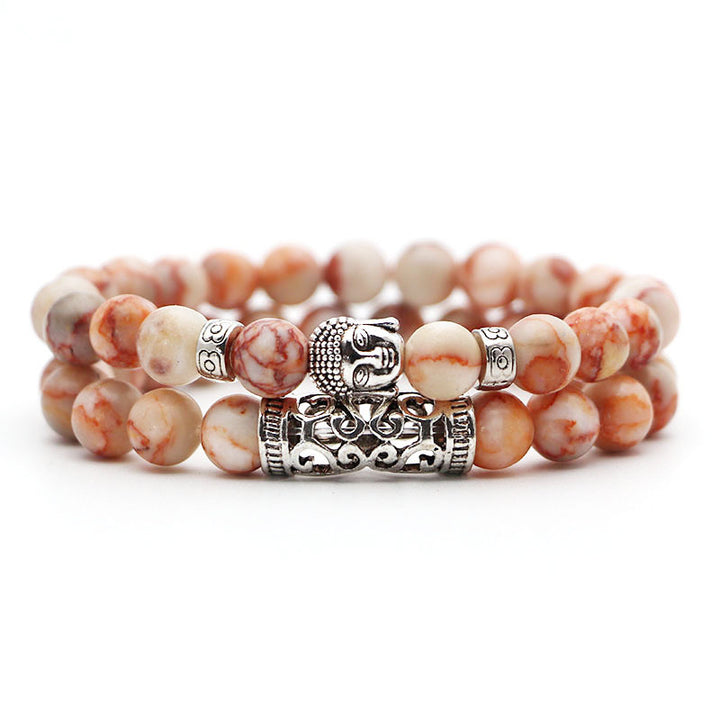 Volcanic Stone & Tiger Eye Bracelet Set