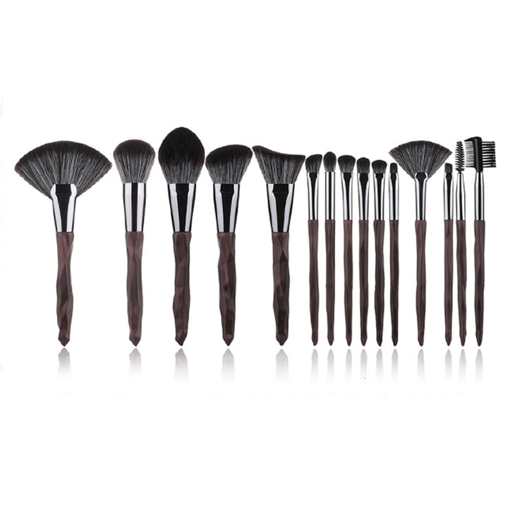 ✨ Diamond Handle Makeup Brush Set — 15-Piece Beauty Tools Kit 💄💎