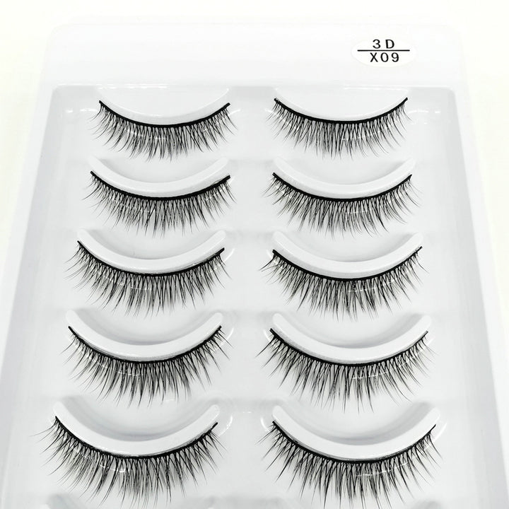 👁️✨ Natural Curling Soft Multilayer Stereoscopic Eyelashes – 10 Pairs