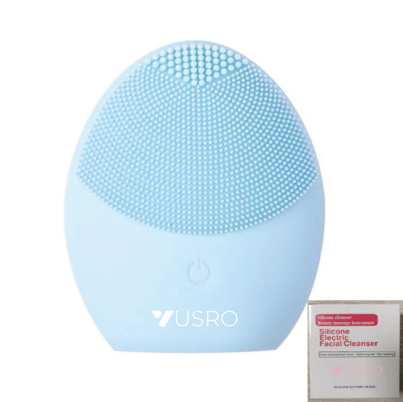 💖🧼 Electric Ultrasonic Silicone Facial Cleanser | Deep Cleansing & Oil Control Device