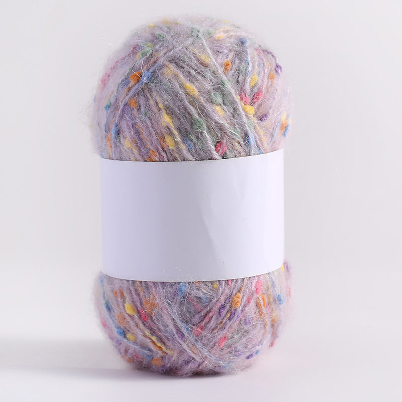 Colored Mohair Knitting Yarn – Soft Hand Woven Mohair Thread for Sweaters, Scarves & DIY Crafts