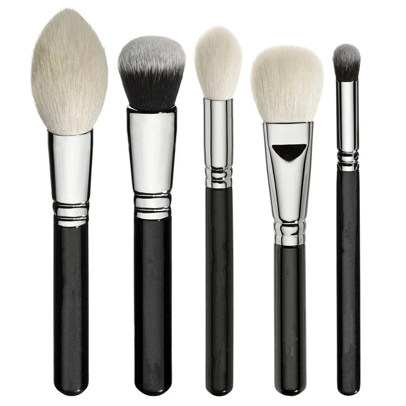 ✨ 15-Piece Black Makeup Brush Set — Full Beauty Tools Kit 💄🖤