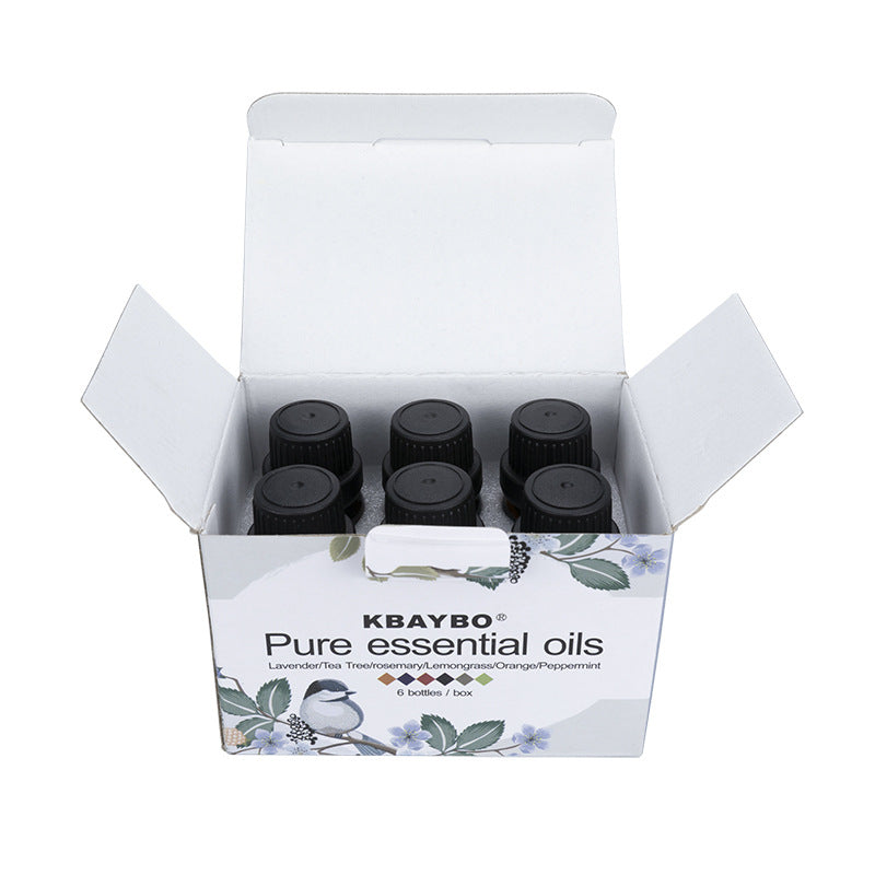 🌿 Essential Oils 6-Unit Kit (10ml Each) – Aromatherapy Wellness Set