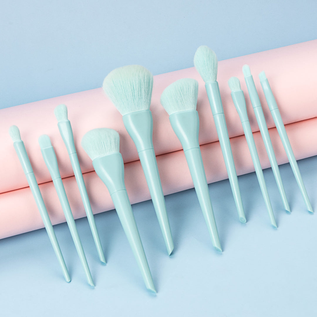 ✨ 10-Piece Candy-Colored Makeup Brush Set — Fun Beauty Tools 💄🍭