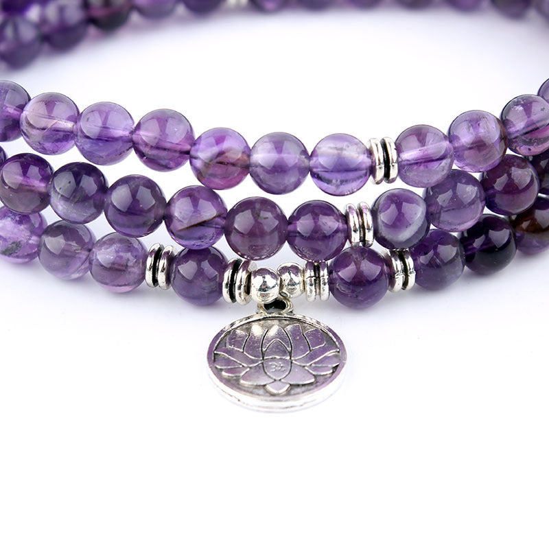 108 Natural Stone Rosary Bracelet & Necklace