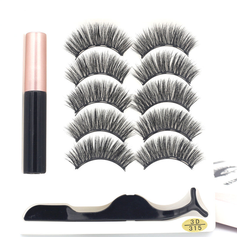 🧲👁️ Five Pairs of Magnetic Eyelashes – Reusable False Lash Set