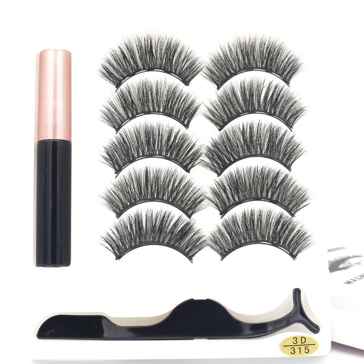 🧲👁️ Five Pairs of Magnetic Eyelashes – Reusable False Lash Set