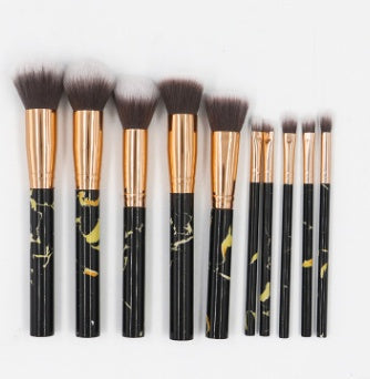 ✨ Marble Handle 10-Piece Makeup Brush Set — elegant beauty meets everyday function 💄