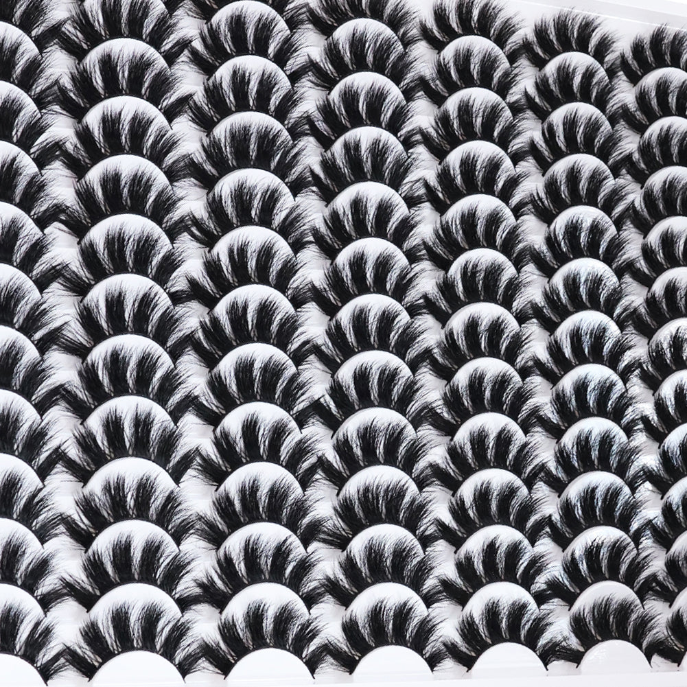 👁️✨ 3D False Eyelashes – Multi-Layered, Realistic, Soft & Comfortable Lashes