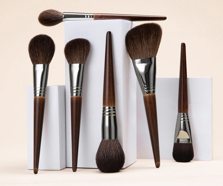 ✨ Makeup Brush Set — Animal Hair Eyeshadow, Base & Blending Brushes 💄