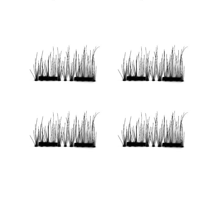 🧲👁️ 6D Magnetic False Eyelashes – Double Magnet Handmade Strip Lashes (Reusable)