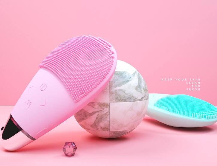 🧼💗 Electric Silicone Facial Cleansing Brush | Ultrasonic Deep Cleanser