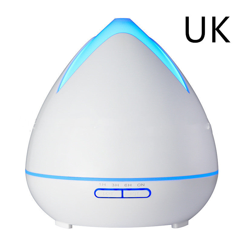 🌿💧 Wood Grain Air Humidifier | Ultrasonic LED Night Light 🌈✨