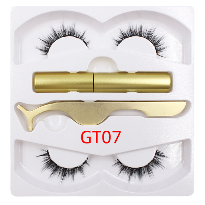🧲👁️ Magnetic Liquid Eyeliner & Magnetic False Eyelashes Set – Waterproof Reusable Lash Kit with Tweezer