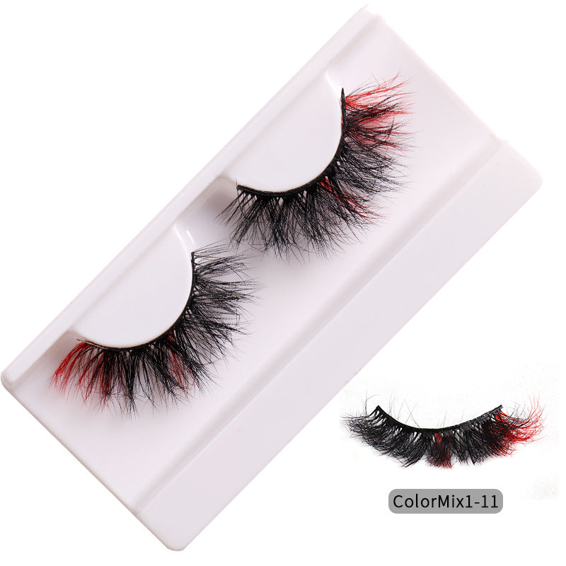 👁️✨ Fashion High Color Fried Curly Eyelashes – Thick Fluffy Faux Mink Lashes