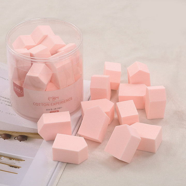 💄✨ Pentagonal Powder Puff Set | Wet & Dry Makeup Sponge (15PCS Boxed)