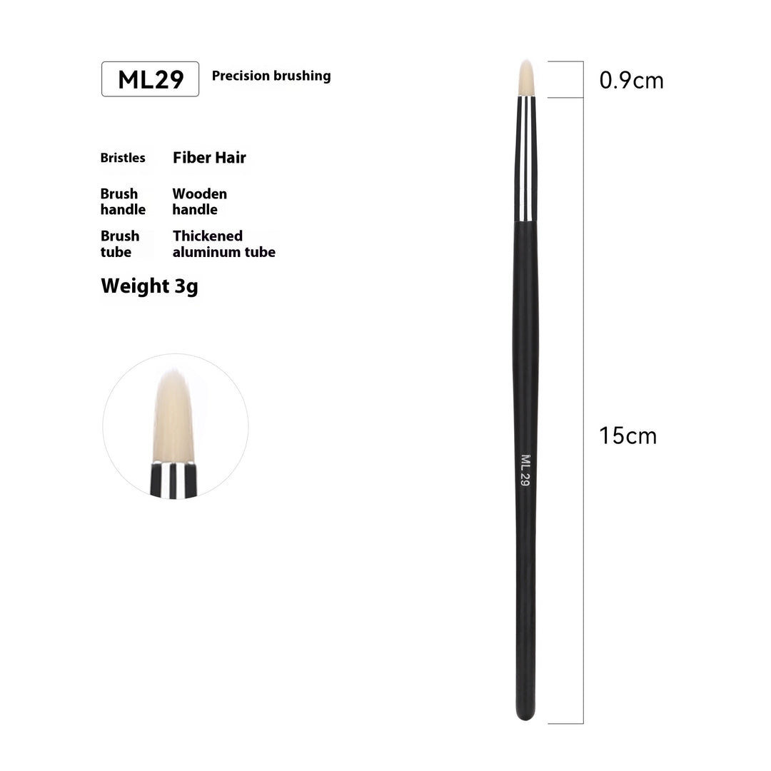 🖌️ 32-Piece Professional Makeup Brush Set – Wooden Handle Brushes with Leather Storage Bag 💄✨